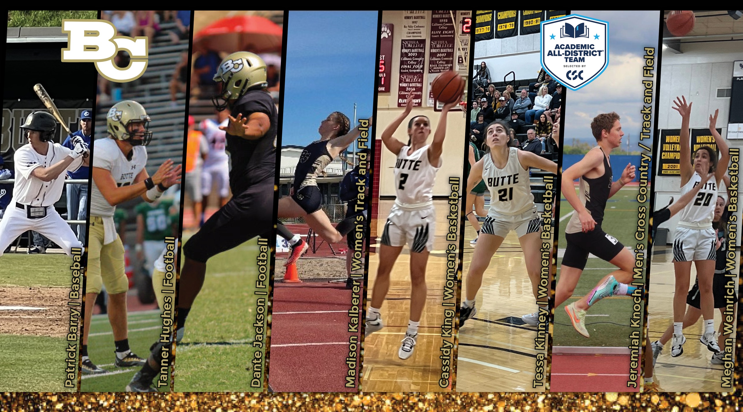 Eight Tabbed CSC Academic All-District